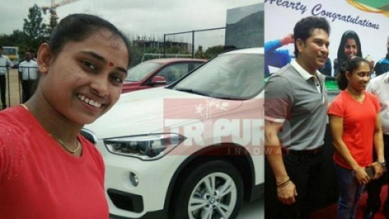 Dipa receives Rs 25 lakhs instead of BMW Dipa receives Rs 25 lakhs instead of BMW